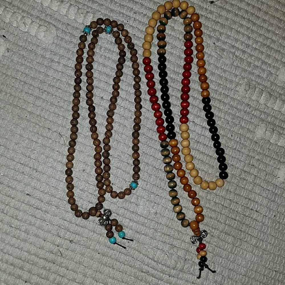 💜5 for $25💜two wooden yoga malas